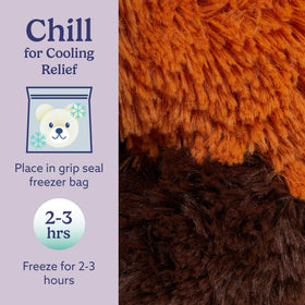 Warmies red panda safety-certified plush, trusted since 1995 for comforting moments.