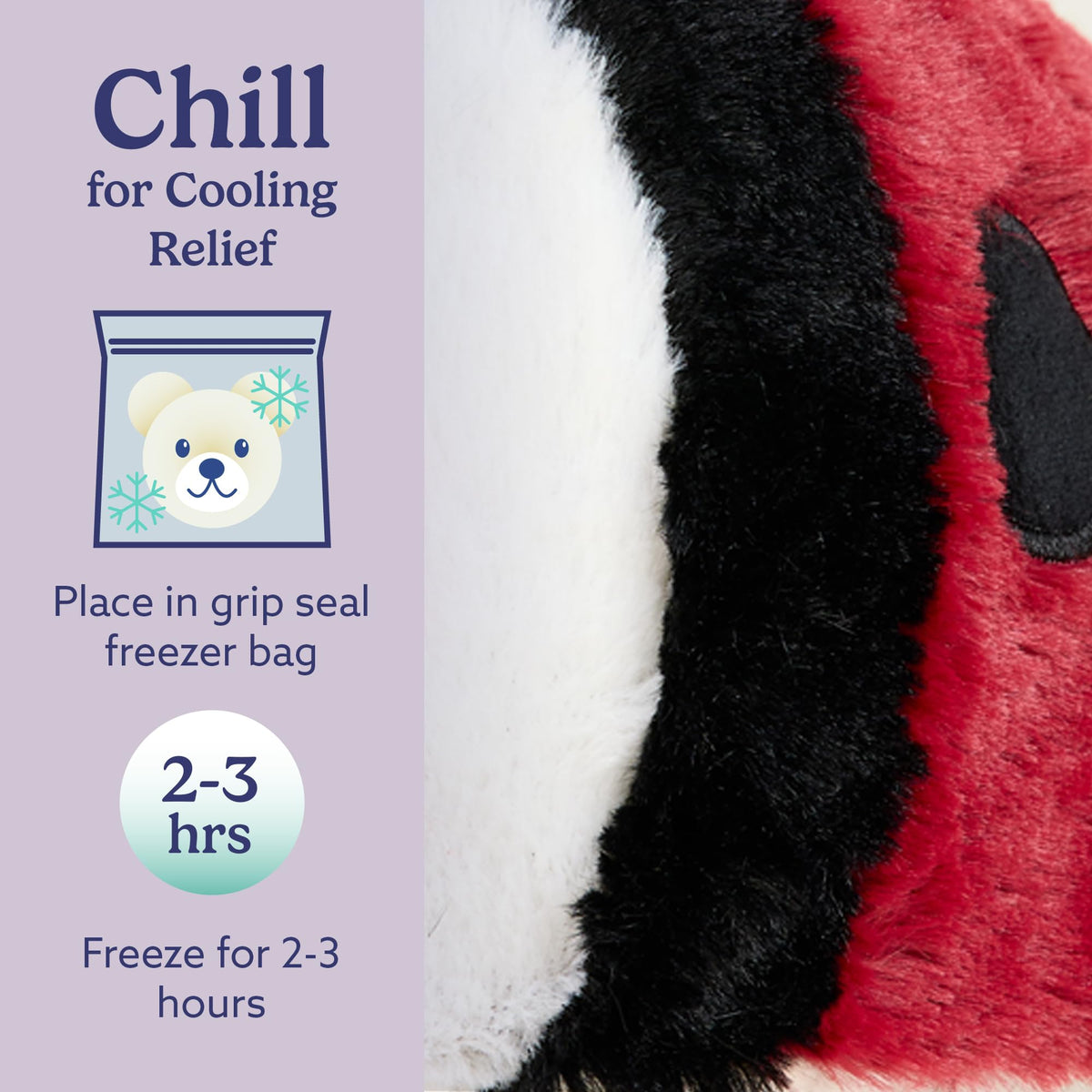 Warmies safety standards ensure child friendly, versatile cuddle companion.