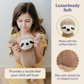 Warmies Sloth lavender scent adds gentle aroma for bedtime.