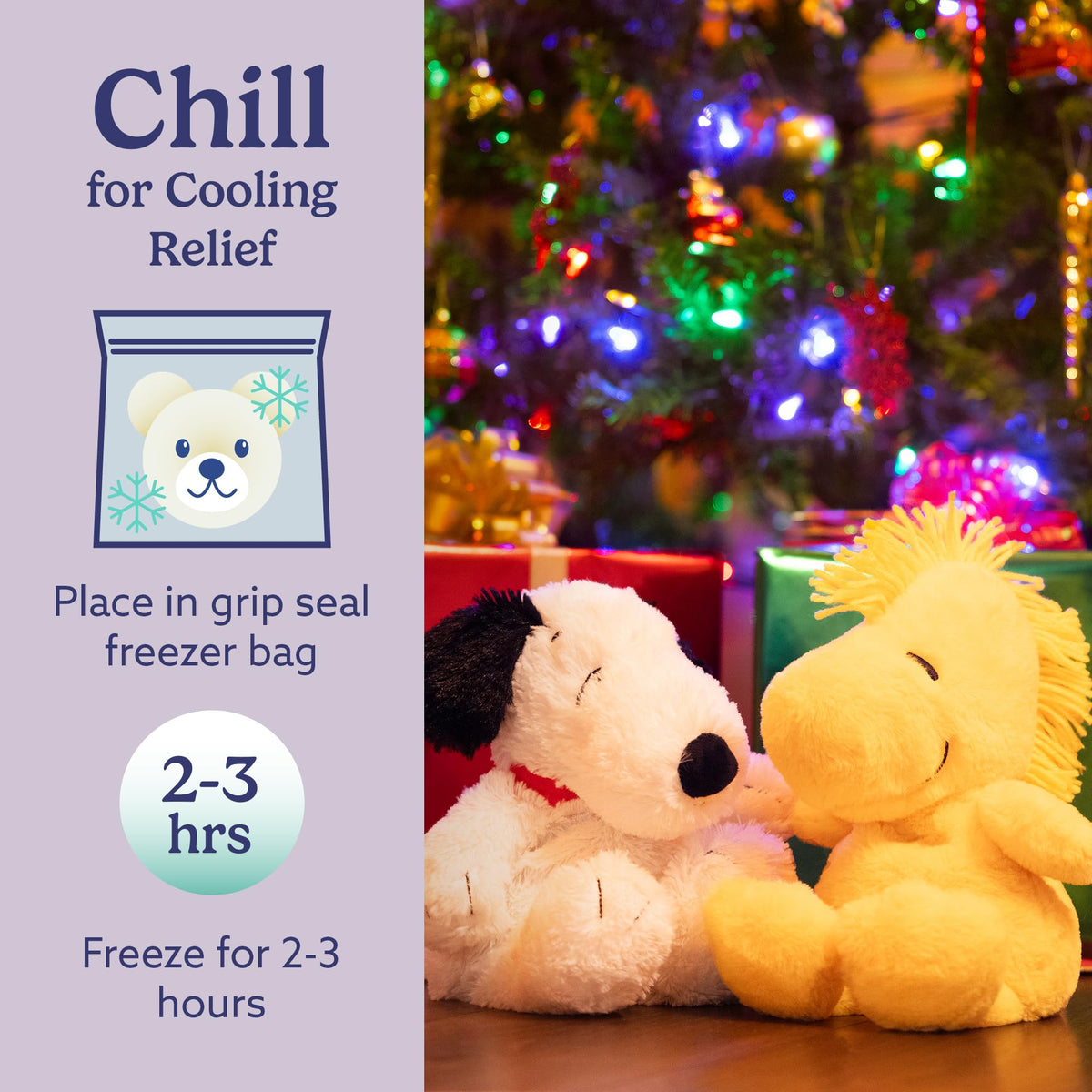 Warmies Snoopy soft stuffed animal for soothing comfort at home