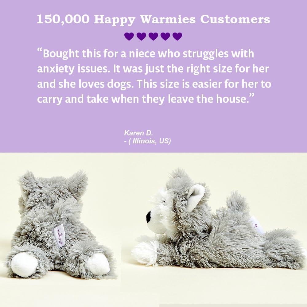Warmies plush uses soft fabrics and safety standards since 1995 for peace of mind.