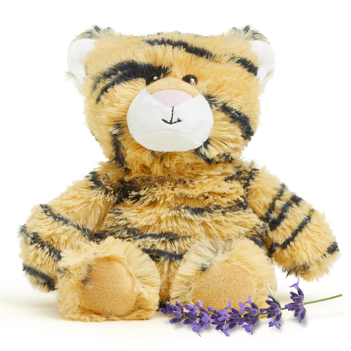 Warmies Tiger Junior microwavable plush for cozy warmth.