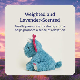 Warmies Triceratops lavender-scented aroma for calm evenings.