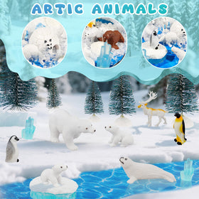 Warmtree polar bear figurine highlights lifelike texture and playful charm.