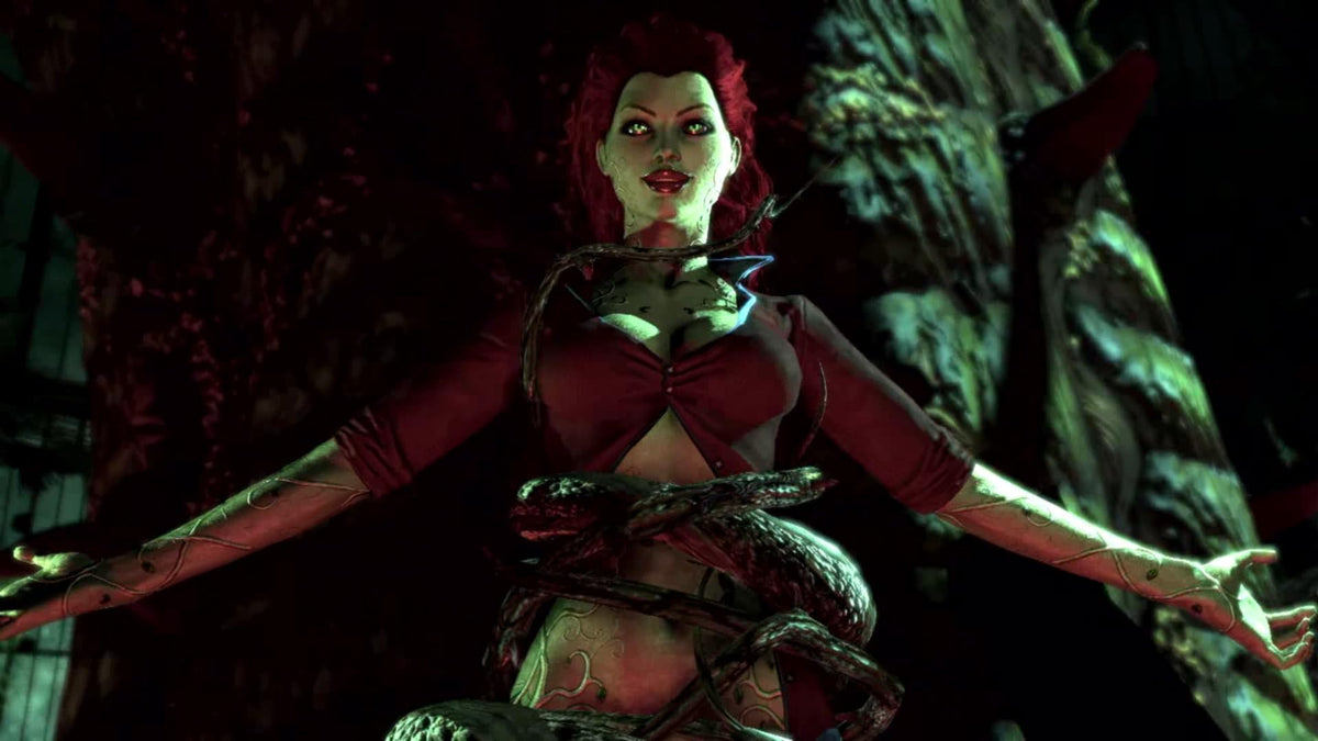 Arkham City night chase captured in Switch gameplay.