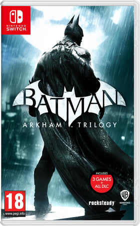 Batman emblem with Nintendo Switch branding on the trilogy.