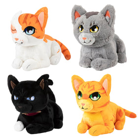 Warrior Cats 11-inch mystery plush on display for fans and collectors.