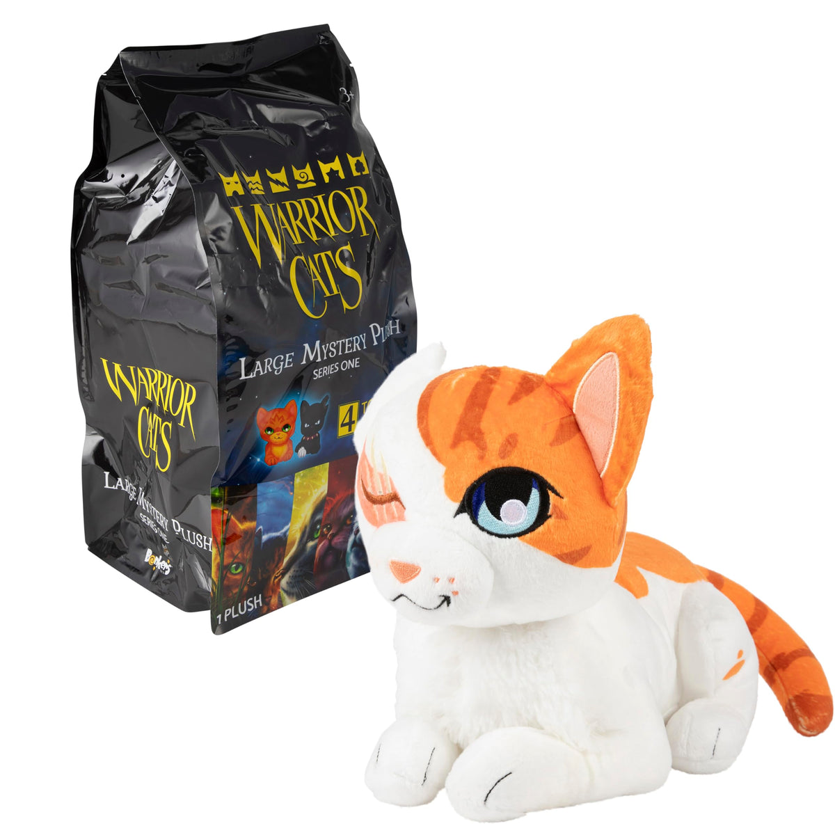 Warrior Cats Graystripe 11-inch mystery plush invites imaginative play.