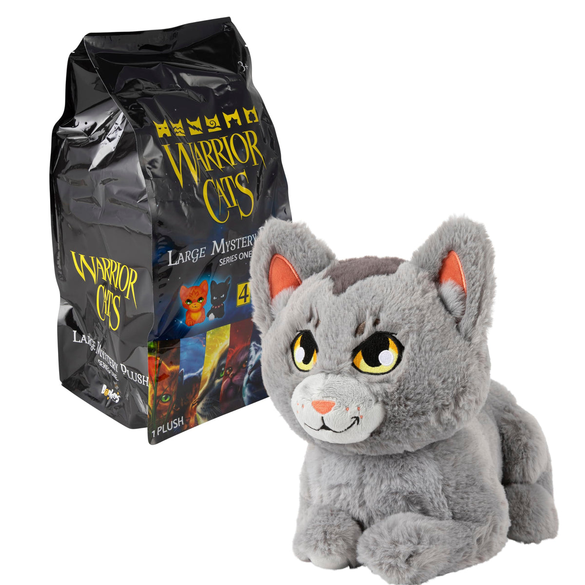 Warrior Cats Scourge 11-inch mystery plush for dramatic scenes and collections.