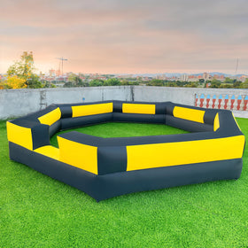 WARSUN 15FT Gaga Ball Pit inflates quickly with built-in blower for fast backyard fun.