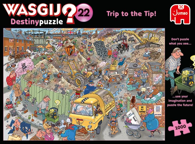 Wasgij Destiny 22 puzzle pieces ready for a challenging session