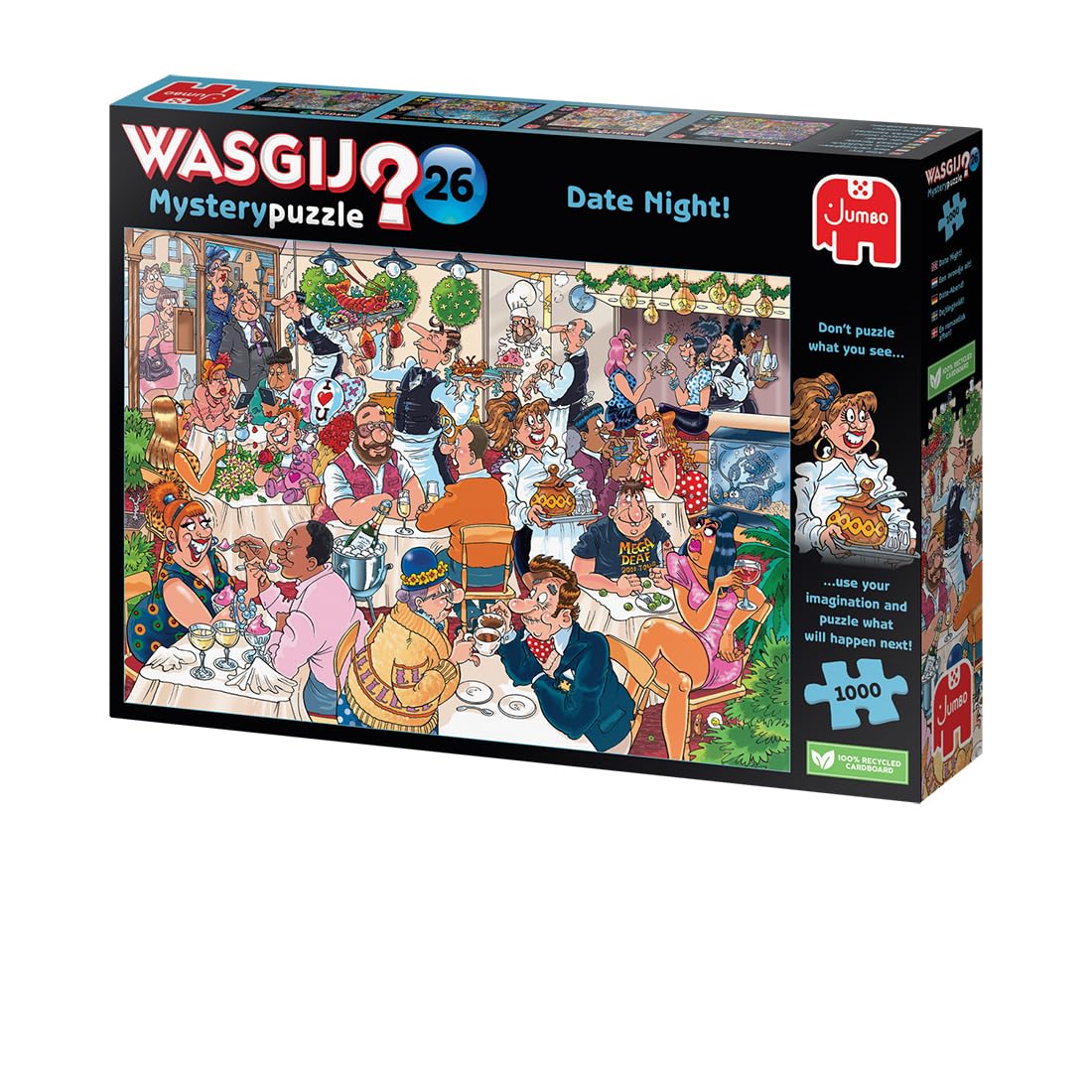 Wasgij Mystery 26 recycled board puzzle with eco-friendly materials