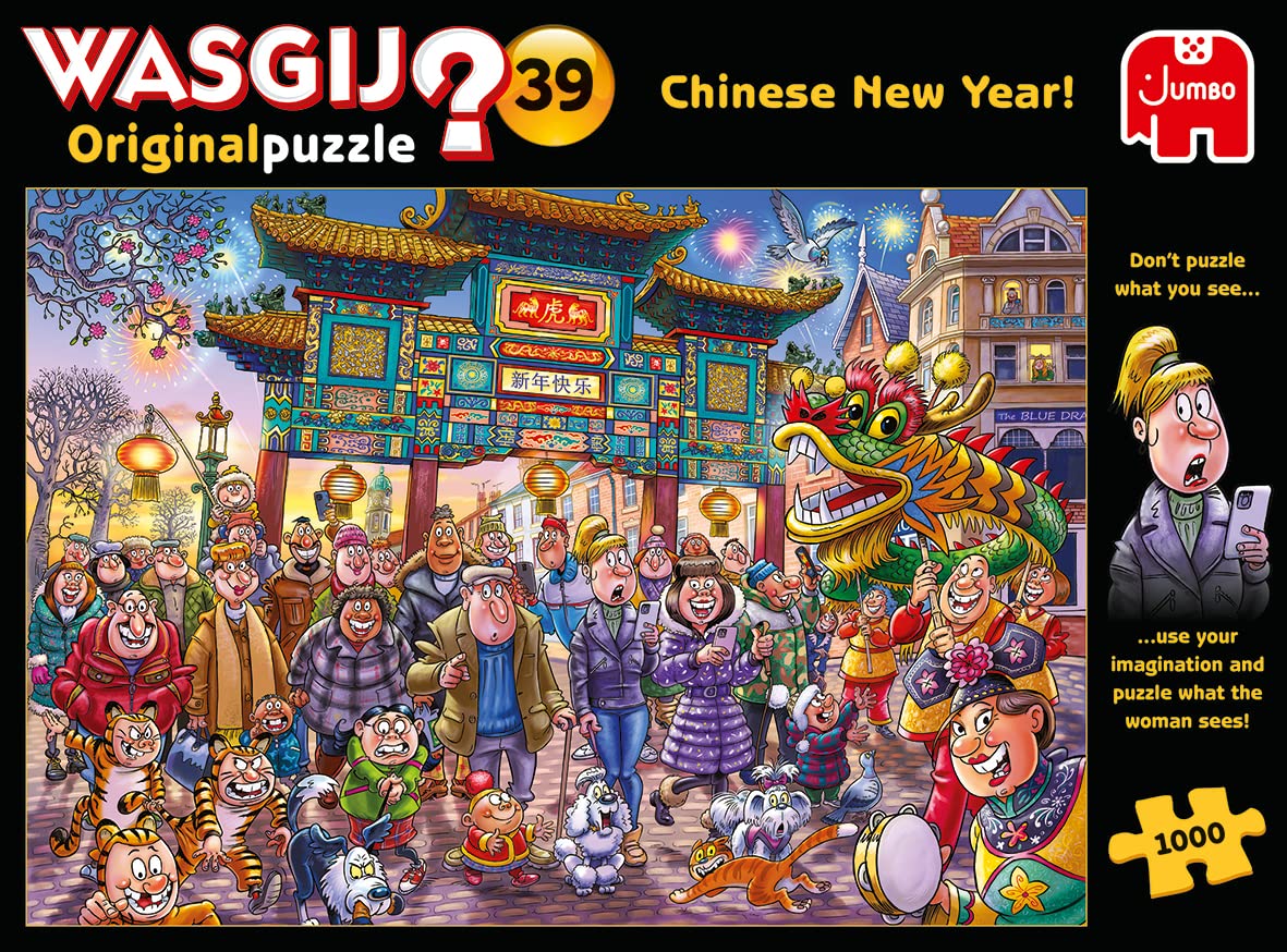 Wasgij Original 39 Chinese New Year completed puzzle for rewarding family evenings.