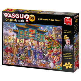Wasgij Original 39 Chinese New Year illustration hints at a playful mystery.