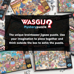 Wasgij Retro Mystery 8 imagination-driven puzzle invites clues and storytelling during play.