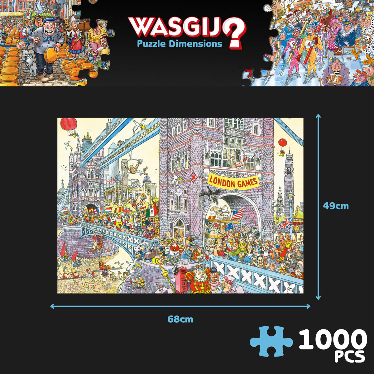 Wasgij Retro Mystery 8 scene with tourists hints at the challenge behind the next moment.