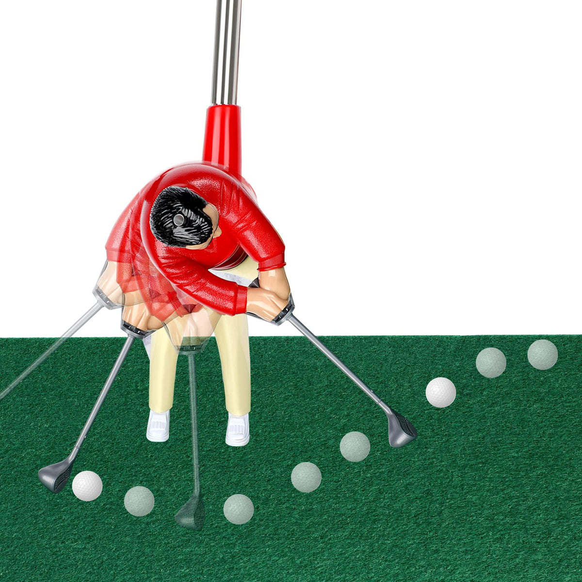 Wassteel mini golf movable putting club enables precise indoor swings.