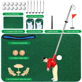 Wassteel mini golf serve carpet forming a cozy indoor play area.
