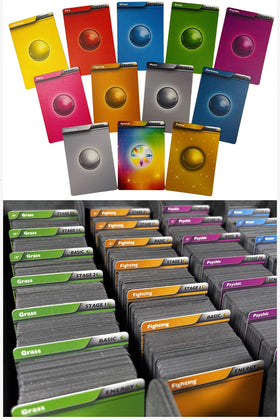 WASTED WIZARD card dividers collection keeps Pokemon cards organized and easy to access.