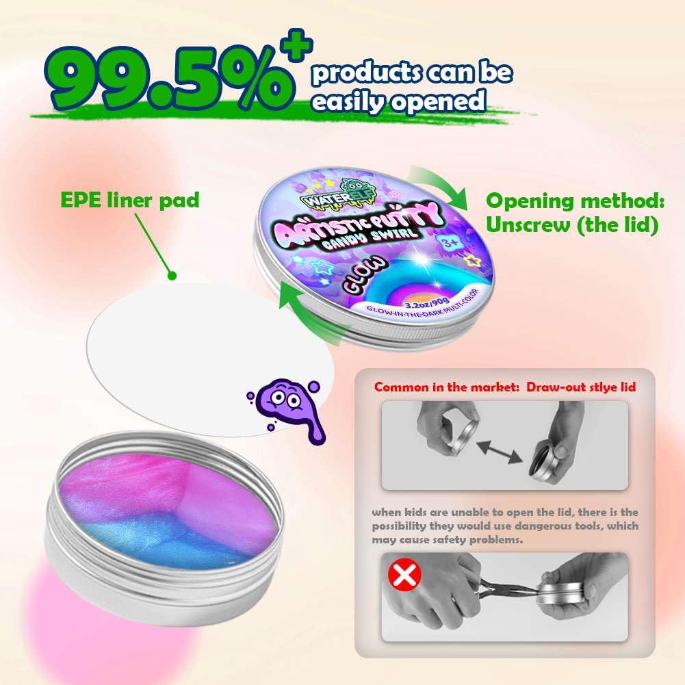 Waterelf fidget-relief putty supports calm hands during work or study sessions.