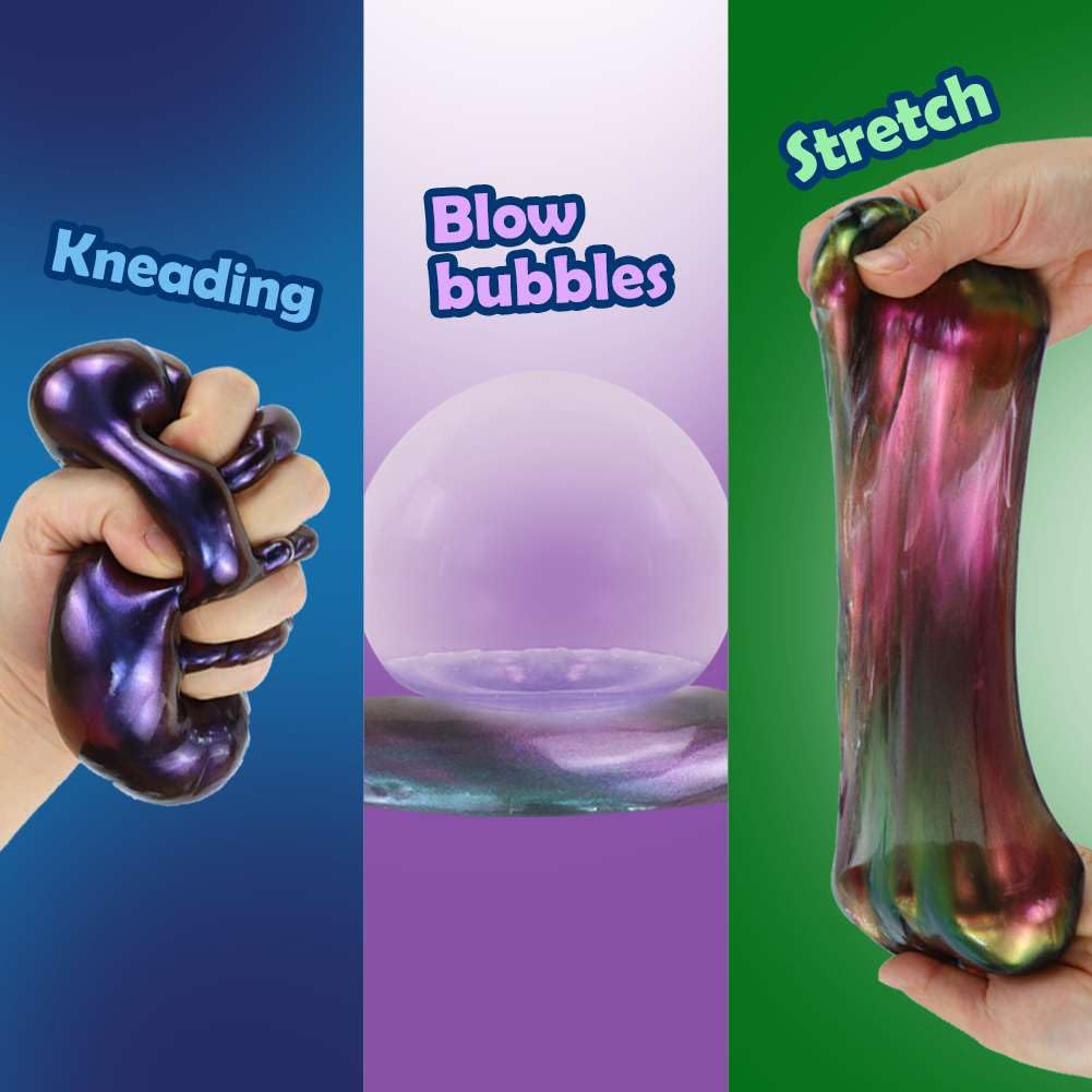 WaterELF Galaxy Slime Multicolor Swirl pack image for party-ready play and gifts.