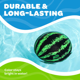 Watermelon Ball dribble and toss during sunny backyard fun