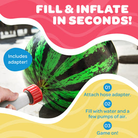 Watermelon Ball easy inflation with included adapter