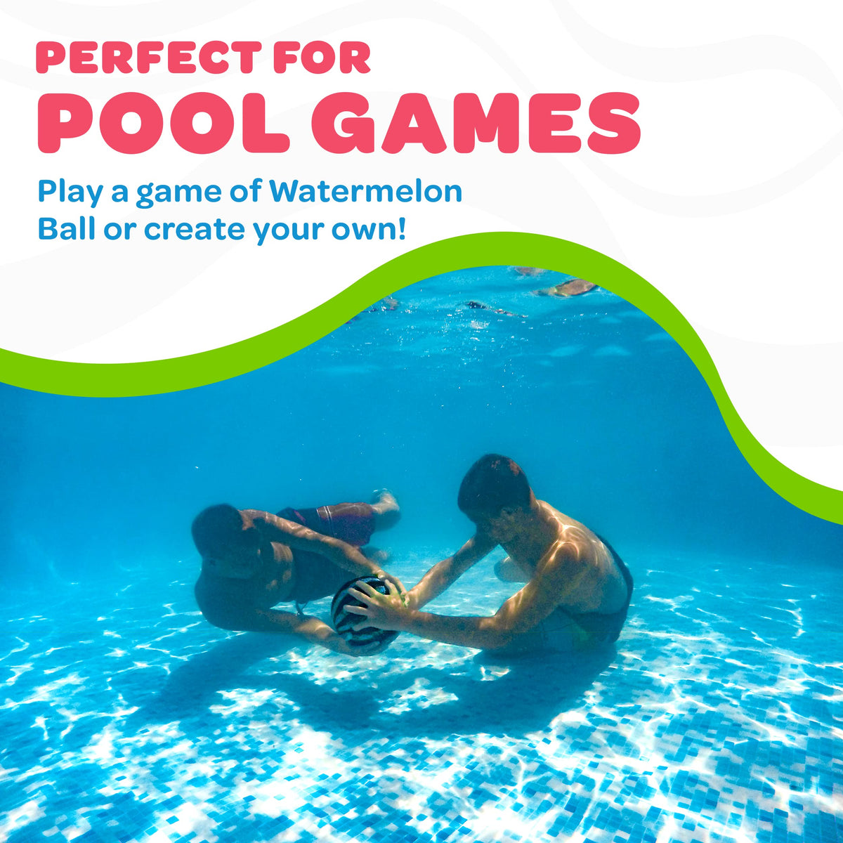 Watermelon Ball fill with water provides added weight and stability.