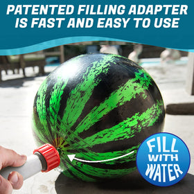 Watermelon Ball inflation tool helps quick setup.