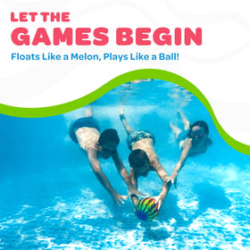 Watermelon Ball JR 6.5-inch diameter ready for compact pool play.