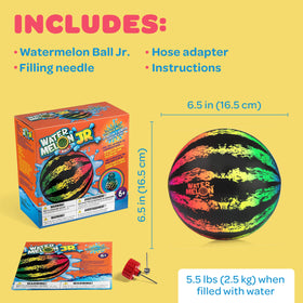 Watermelon Ball JR hose adaptor included for quick filling at home.