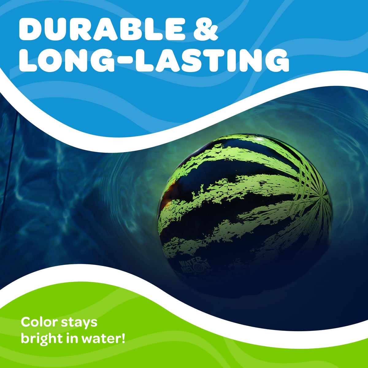Watermelon Ball Lit battery compartment with LR44 cells for glow