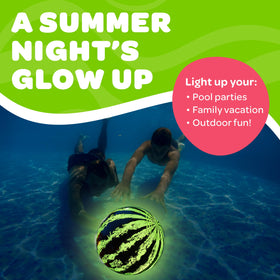 Watermelon Ball Lit easy to inflate and store after play