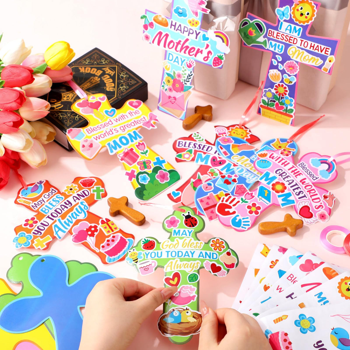 Watersay cross craft kit featuring pattern prints for versatile DIY designs