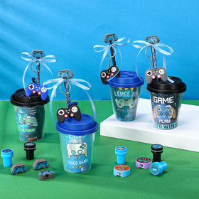 Watersay large vinyl stickers for party decor and loot bags.