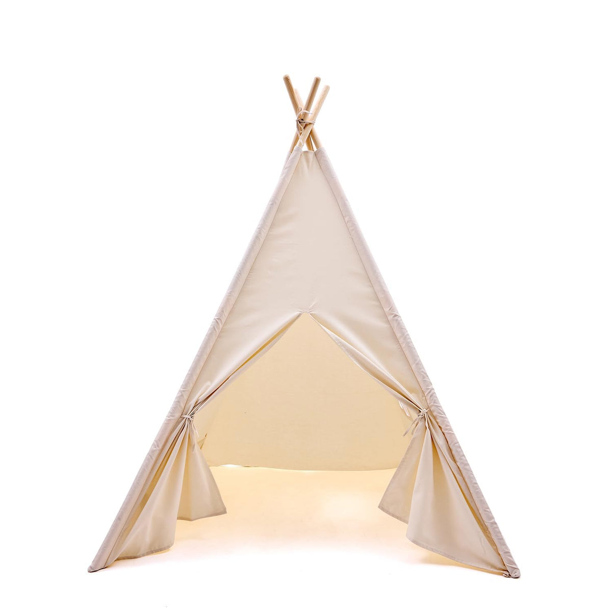 WATEVLOTCS teepee window interior view highlights safe supervision during play.