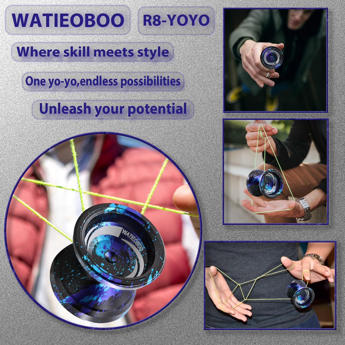 WATIEOBOO R8 ultra-stable-spin with precise bearings.