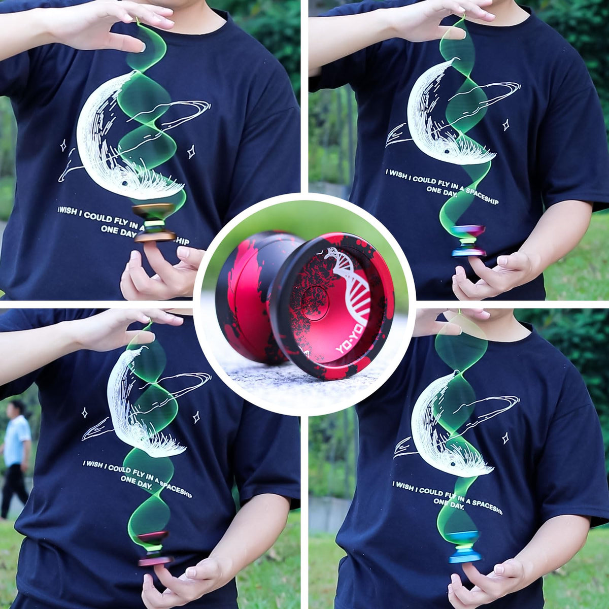 Black and red finish highlights precision balance and style.