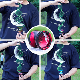 Black and red finish highlights precision balance and style.