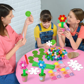 Watinc classroom and home decor ideas with colorful DIY flowers for displays.