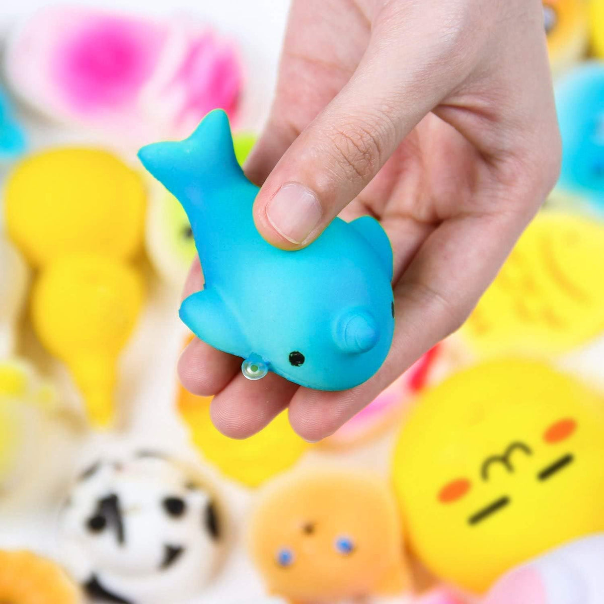 Watinc decorative squeeze toys offer cute display accents for desks or shelves.