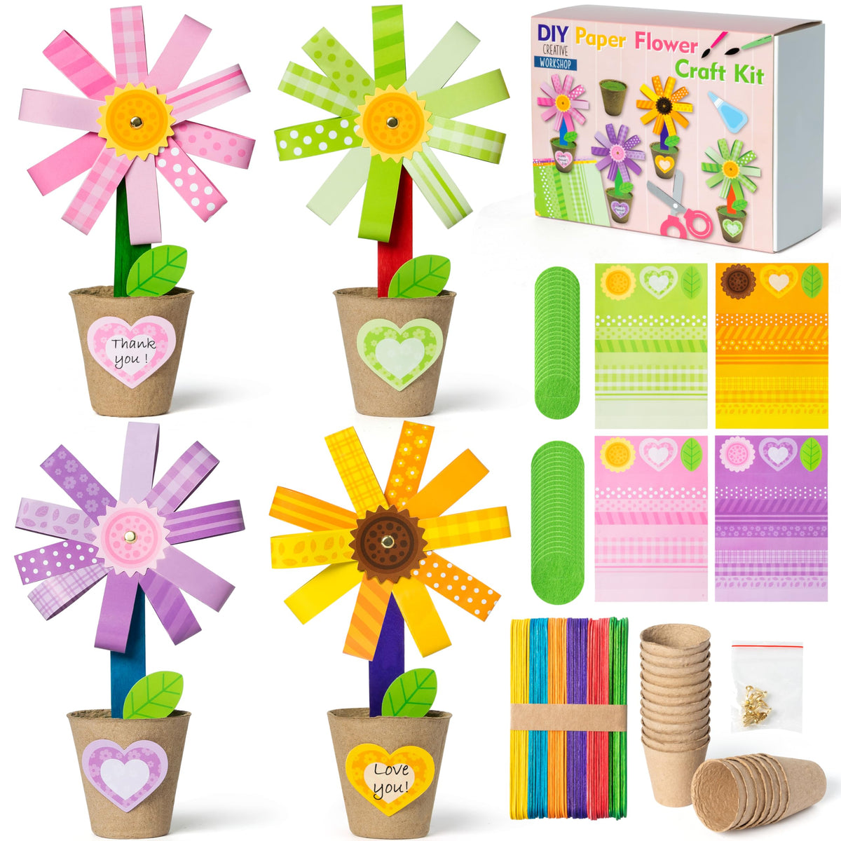 WATINC foldable flower pot kit helps kids spark creativity through hands-on crafts.