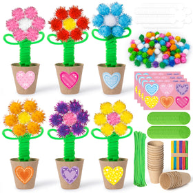 Watinc Mother's Day flower kit packaging shows classroom-ready supplies for crafts.