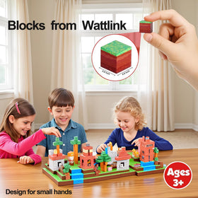 Wattlink large easy-handle cubes simplify early construction skills