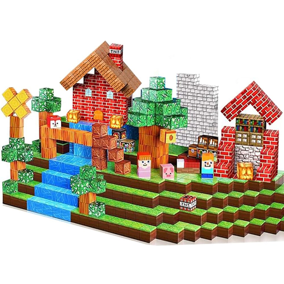 Wattlink magnetic blocks bricks encourage imaginative 3D play