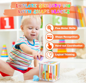 Wattne pull-string toy engages baby with pulling, pushing, and shaking play for motor skills.