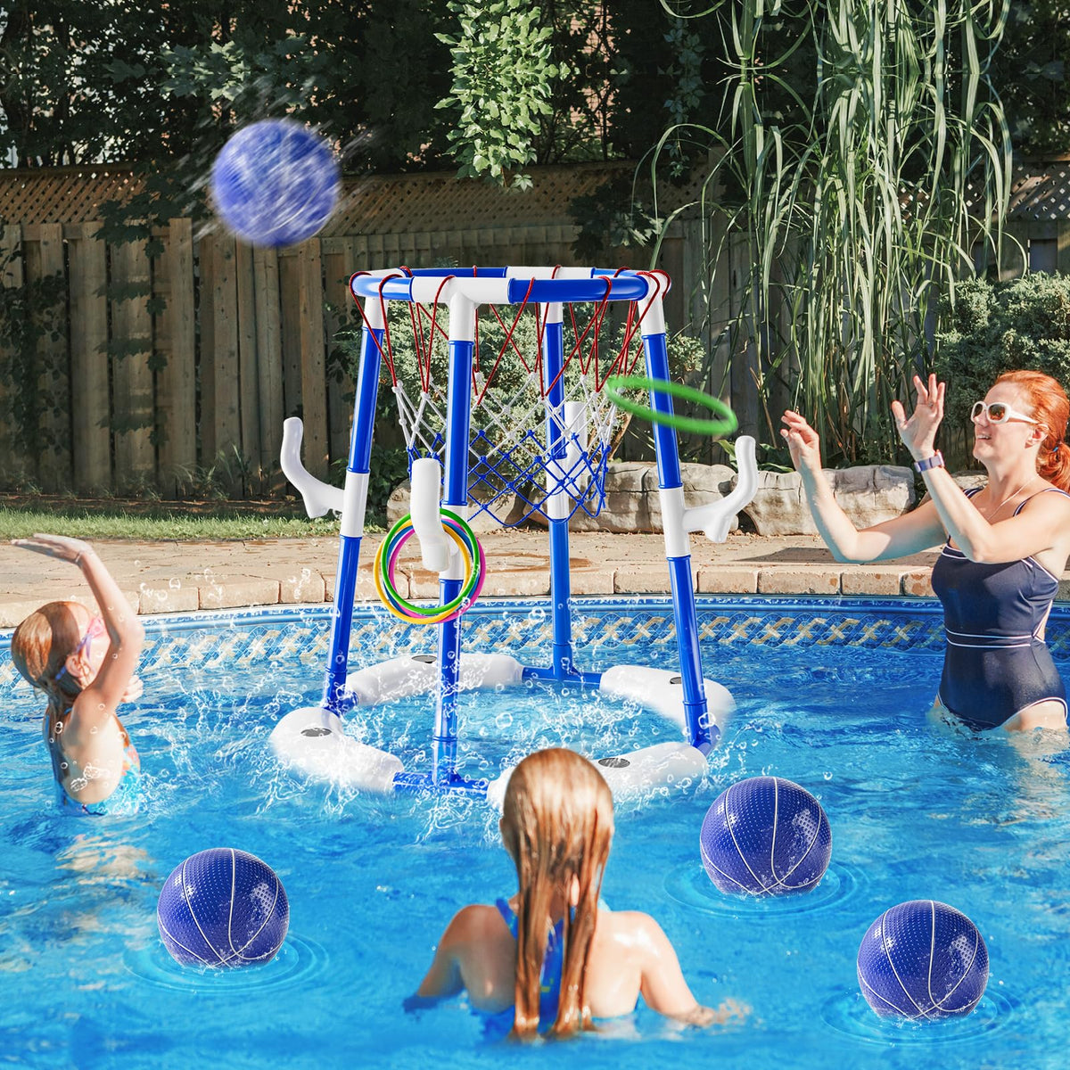 WATUDOU ball pump enables fast inflation for uninterrupted pool fun.