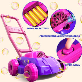 Watudou Bubble Solution Bottles, includes four bottles for extended play.