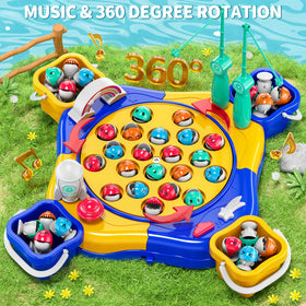 WATUDOU Fishing rods and buckets enable active fishing play and social interaction.