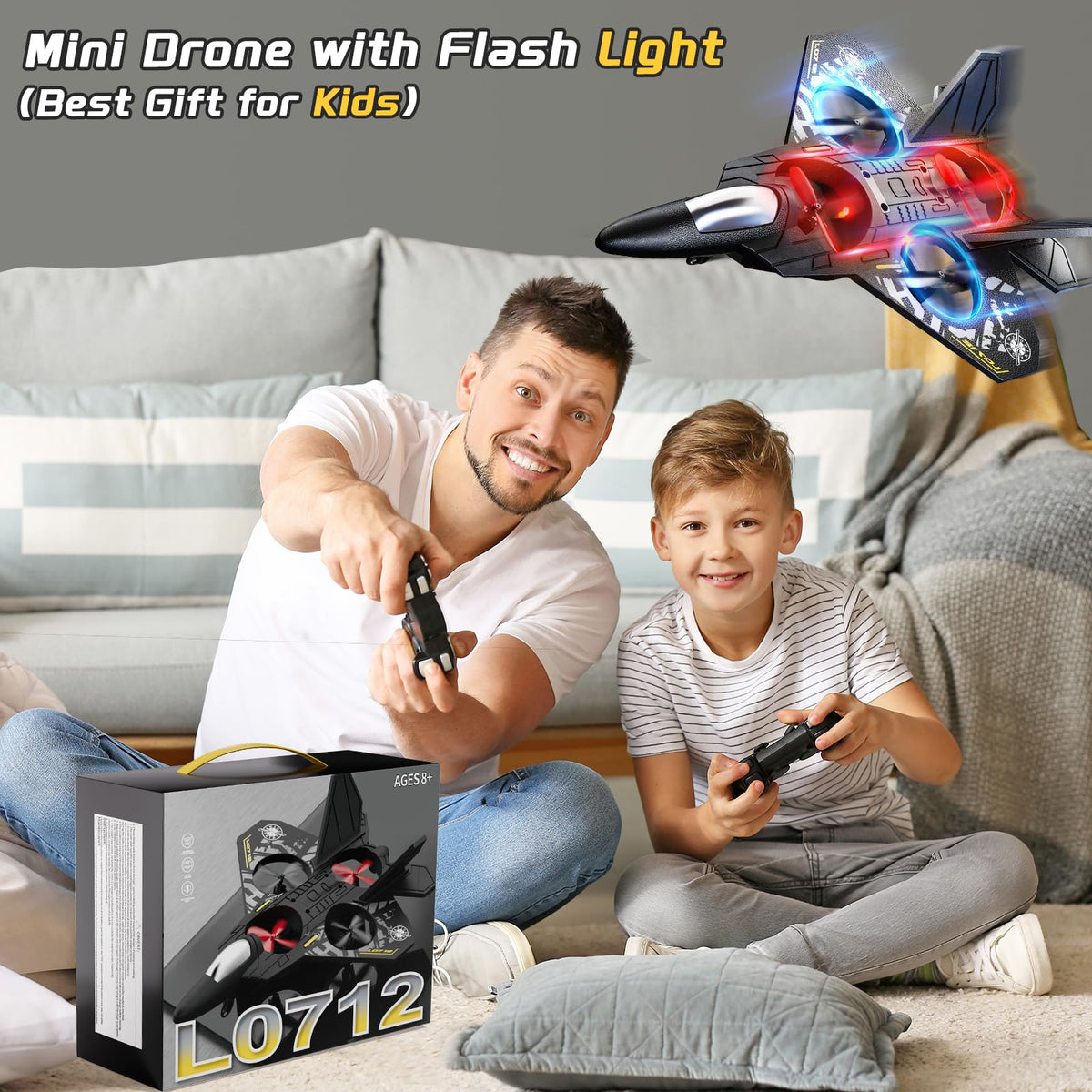WATUDOU Foam RC Airplane durable foam keeps fun going after bumps.